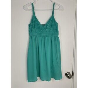 Very J Slip Dess Jade Small Eyelet Lace‎ Coquette girlie DateNight Beach